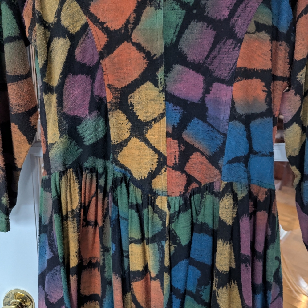 Colorful Geometric Patterned Dress - Picture 8 of 11